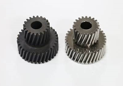 Gears before and after finishing