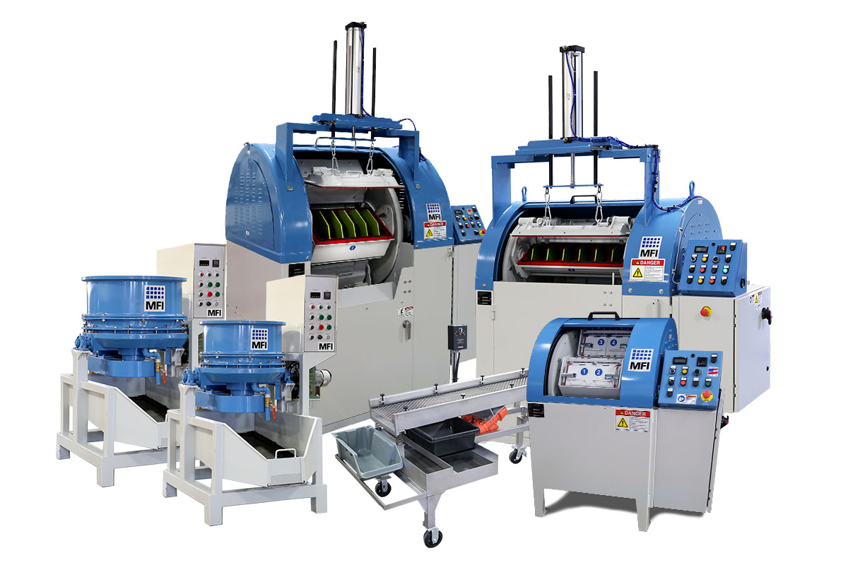Mass Finishing equipment family of products.