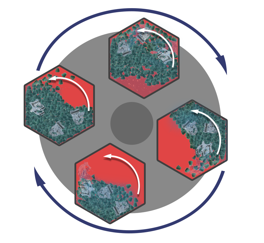 graphic of barrel tumbling