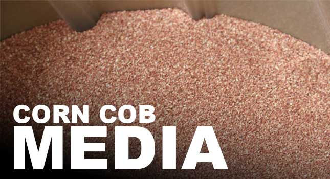 14/20 Mesh (#2) Corn Cob Media Abrasive, All-natural and Biodegradable (15  lbs)
