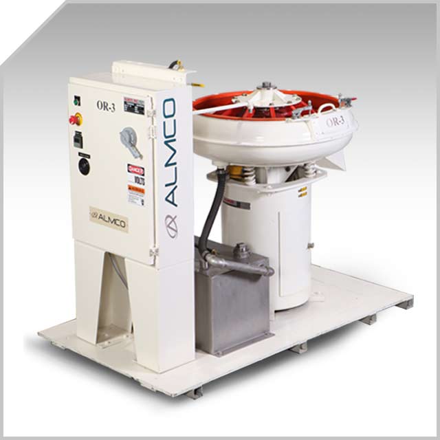 This centrifugal barrel finishing machine is ideal for contract manufacturers and job shops.