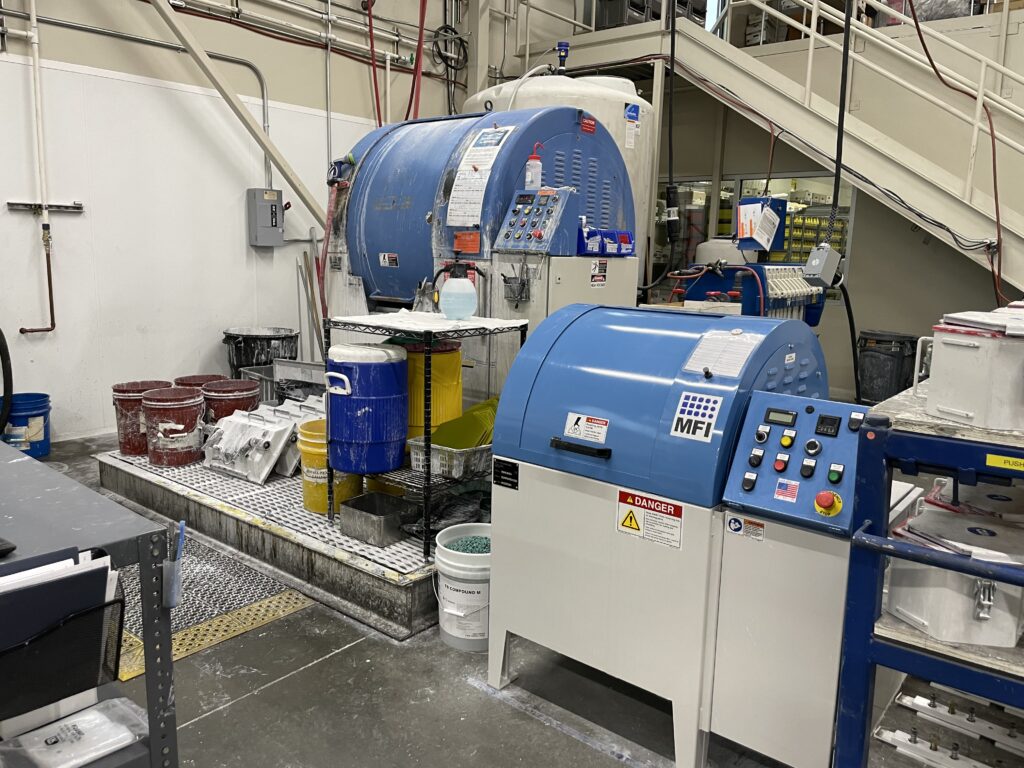 An HZ-40 next to an HZ-120 in a production setting.