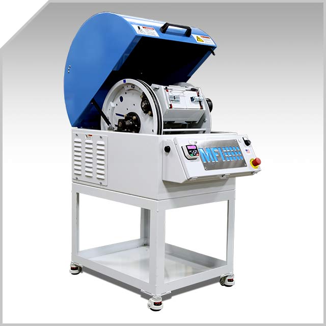 MFI's smallest centrifugal barrel finisher is ideal for the jewelry and dental industries.